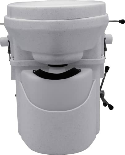 Compact composting toilet with a modern design