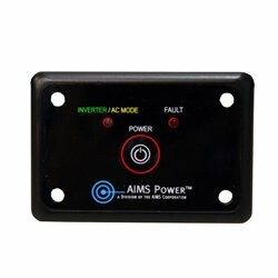 AIMS Power inverter control panel with power and fault indicators