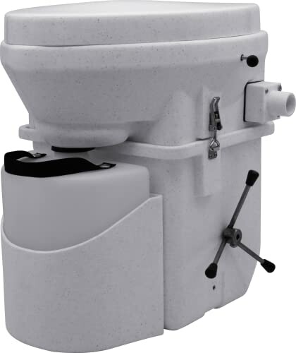 Compact composting toilet with a modern design