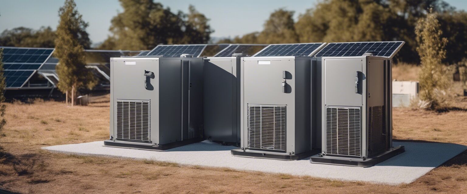 Solar battery storage setup